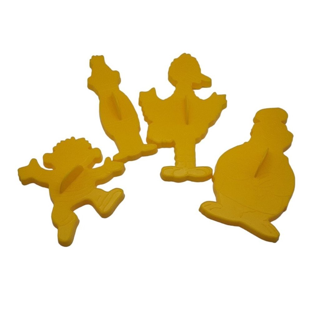 Sesame Street Cookie Cutters Big Bird Bert Ernie Cookie Monster Preschool  1977